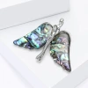Trendy and elegant alloy shell large wing angel brooch, fashionable and versatile women's clothing brooch accessory pin Application Scenario